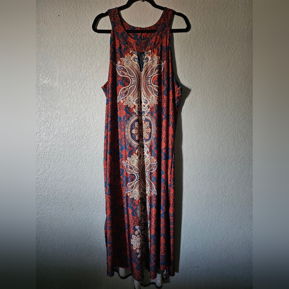 Always Indigo Women’s Dress Size 3X Sleeveless